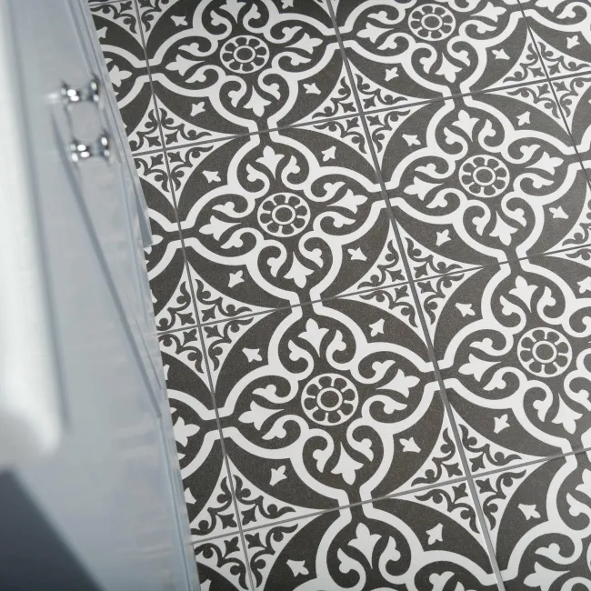 Devonstyle Black Pattern Wall and Floor Tiles