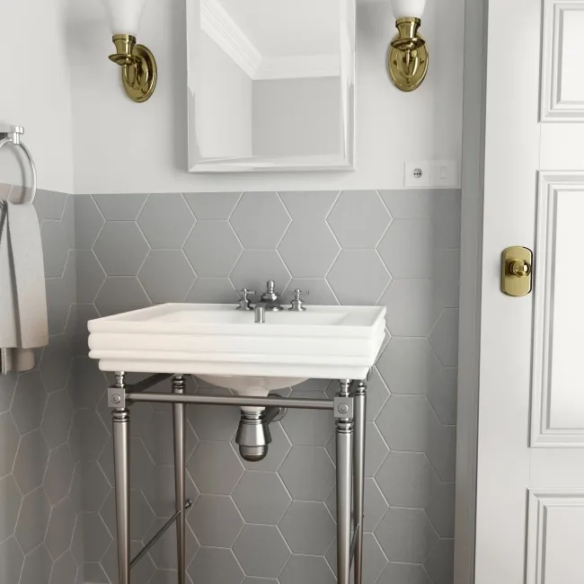 Hexagon Grey Wall and Floor Tile