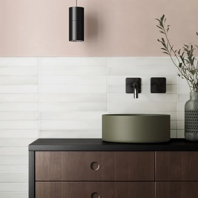 Massimo White Brick Effect Matt Ceramic Wall Tile