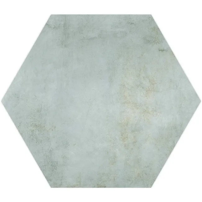 Oasis Aquamarine Hexagon Matt Porcelain Wall and Floor Tile