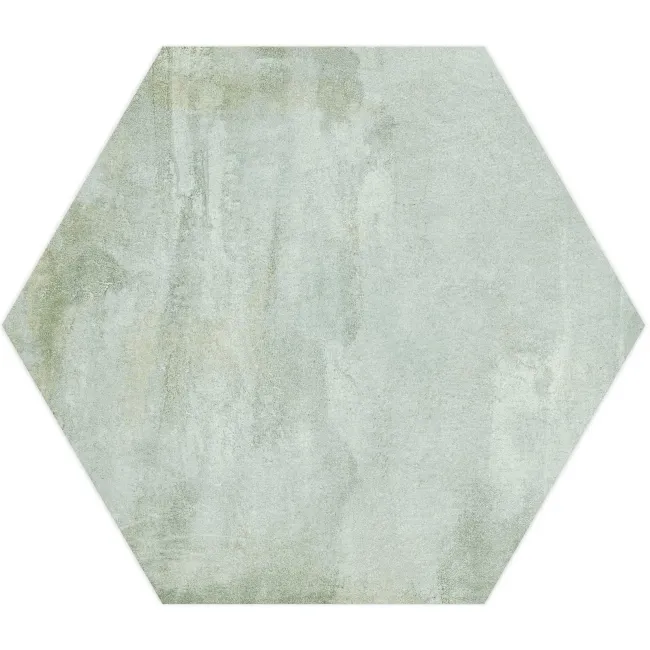 Oasis Aquamarine Hexagon Matt Porcelain Wall and Floor Tile