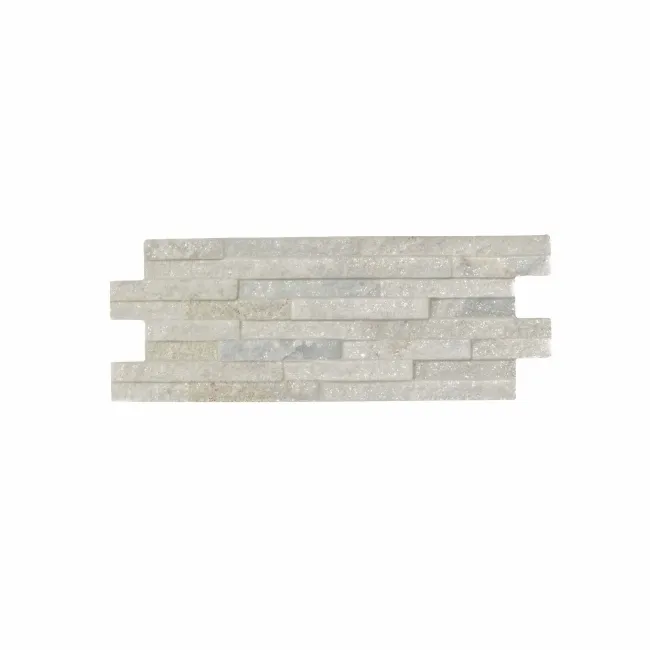 Rio White Split Face Effect Italian Porcelain Wall Tile