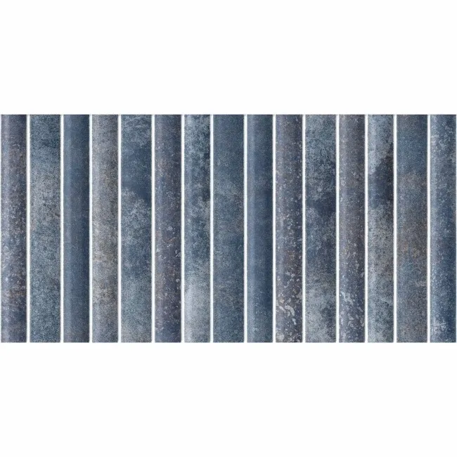 Rubik Blue Kit Kat Effect Gloss Ceramic Wall Tile