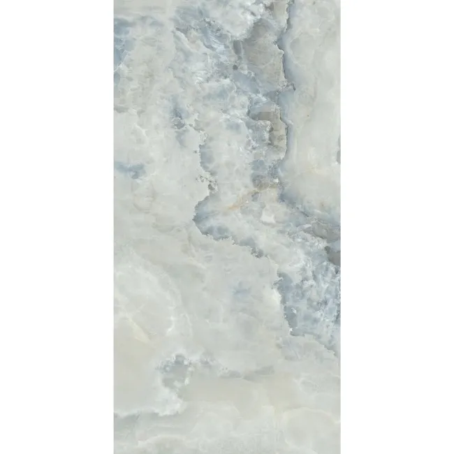 Scarlet Blue Onyx Marble Effect Polished Porcelain Tile