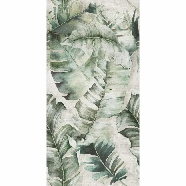 Seven Green Floral Decor Matt Ceramic Wall Tile