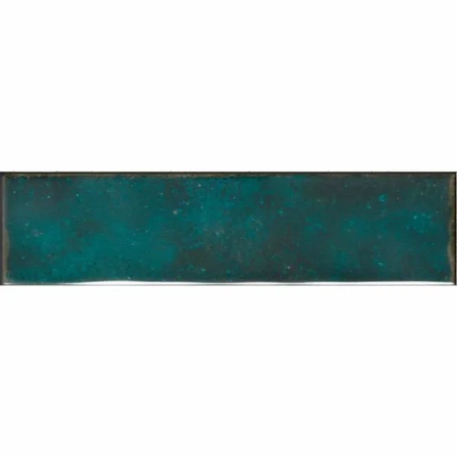 Style Emerald Green Brick Effect Gloss Ceramic Wall Tile