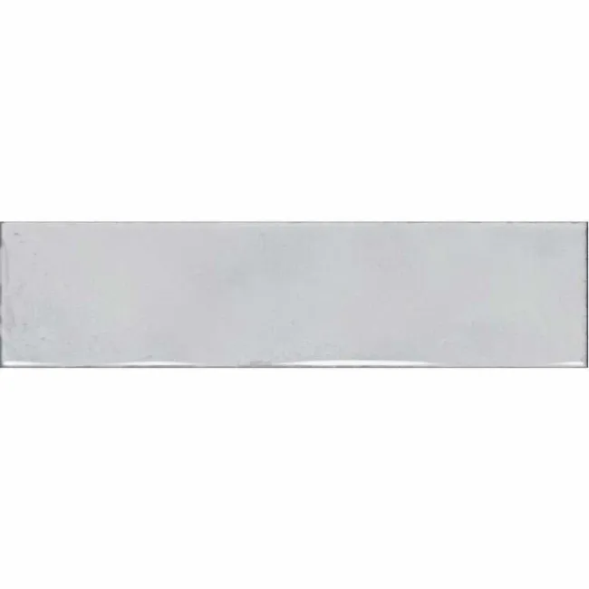 Style Smoke Light Grey Brick Effect Gloss Ceramic Wall Tile