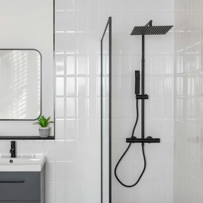 Subway Bevelled White Gloss Ceramic Wall Tiles