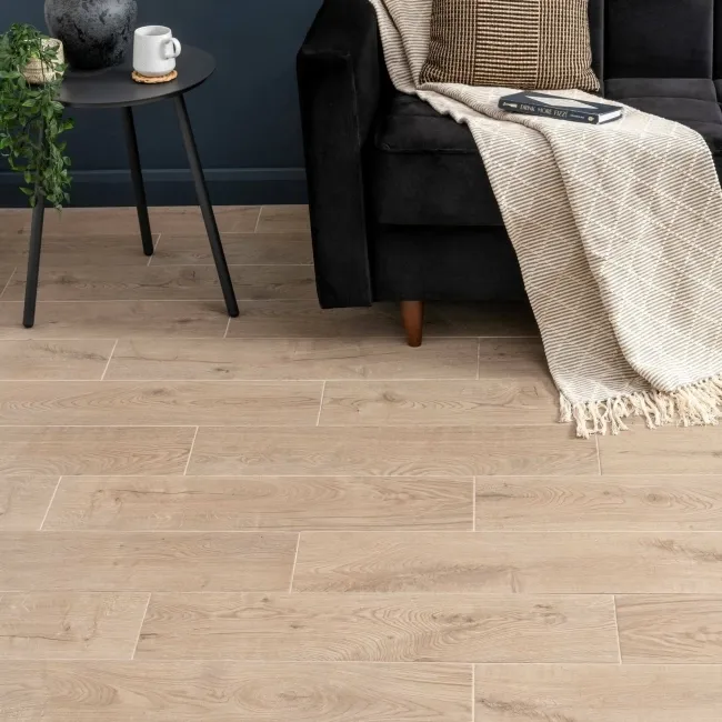 Yukon Light Oak Wood Effect Matt Porcelain Floor Tile