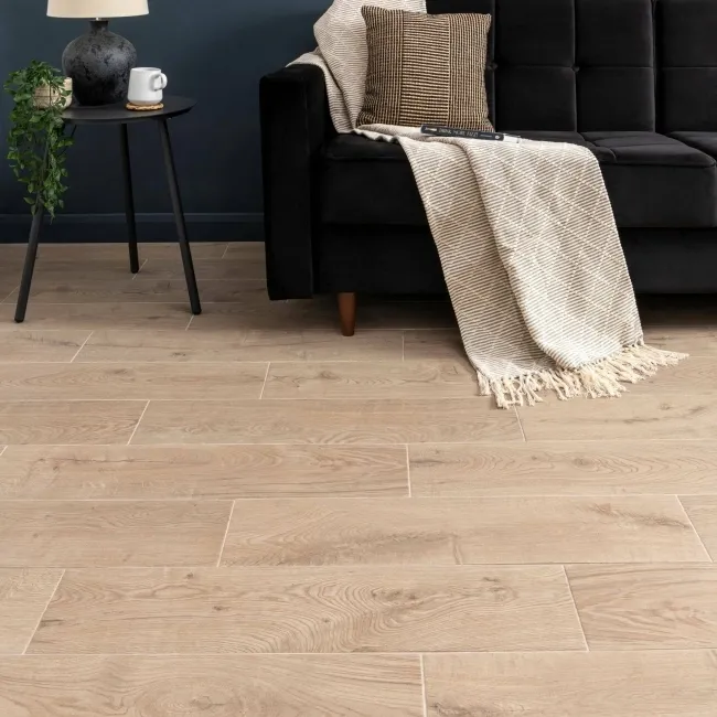 Yukon Light Oak Wood Effect Matt Porcelain Floor Tile