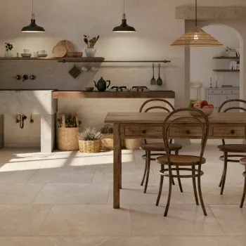 Lucca Flagstone Ivory Chiselled Stone Effect Porcelain Tile