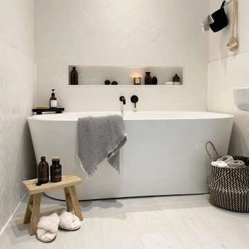 Microline White Matt Wall Tile