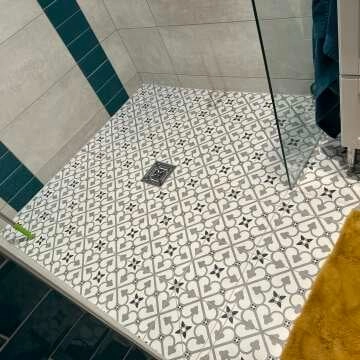 Brighton Grey Pattern Porcelain Floor Tiles
