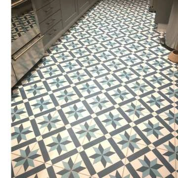 Hanoi Star Blue Floor Tiles