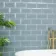 Metro Retro Bevelled Pale Blue Gloss Wall Tile