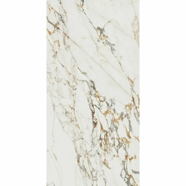 Bellagio Gold Marble Effect Polished Porcelain Large Wall and Floor Tile