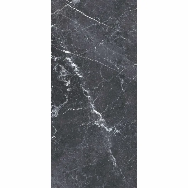 Blu Del Belgio Black Polished Marble Effect Porcelain Tile