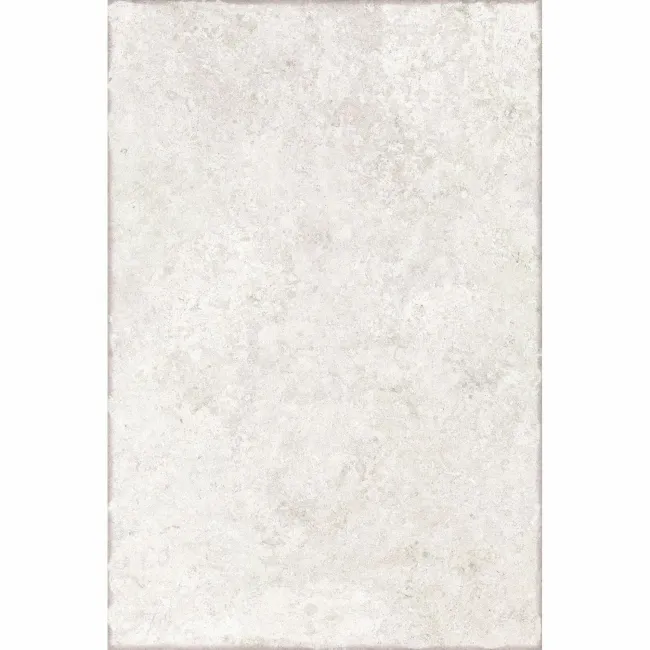Bologna White Stone Effect Matt Porcelain Wall and Floor Tile