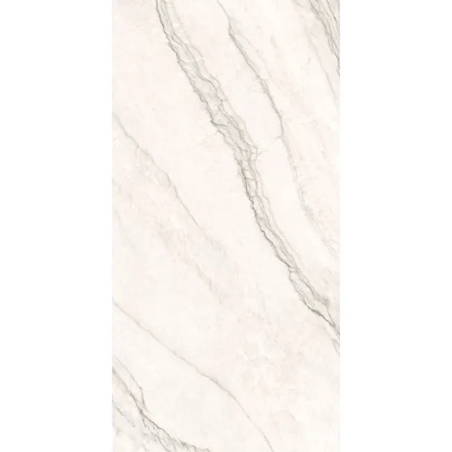 Caelum White Marble Effect Semi Polished Porcelain Wall and Floor Tile 