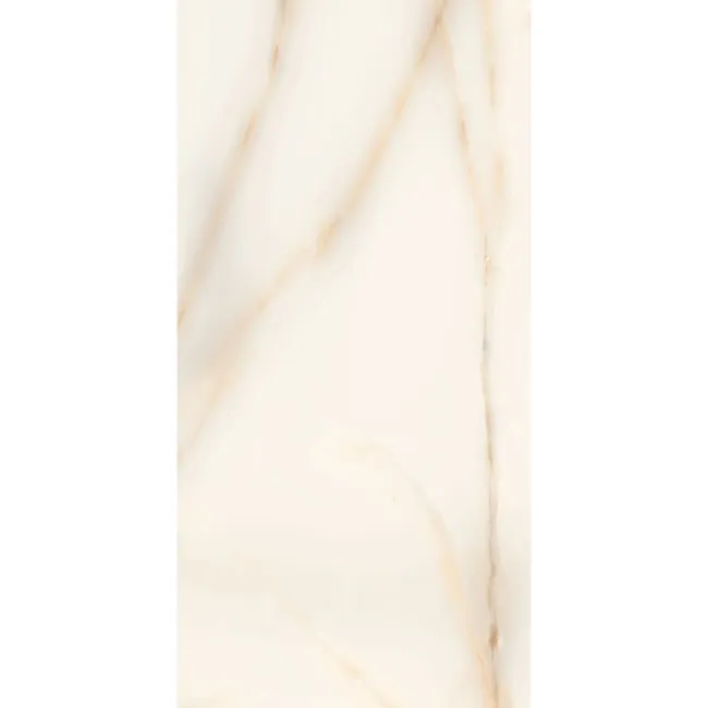 Classic Cream Onyx Marble Effect Polished Porcelain Tile