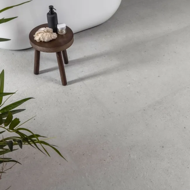 Flakestone Grey Concrete Effect Matt Porcelain Wall and Floor Tile