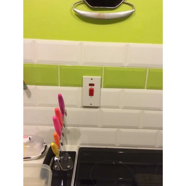 Lime Gloss Wall Green Metro Tiles