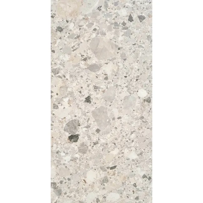 Inlay Pearl Grey Terrazzo Effect Matt Porcelain Outdoor Slab Tile