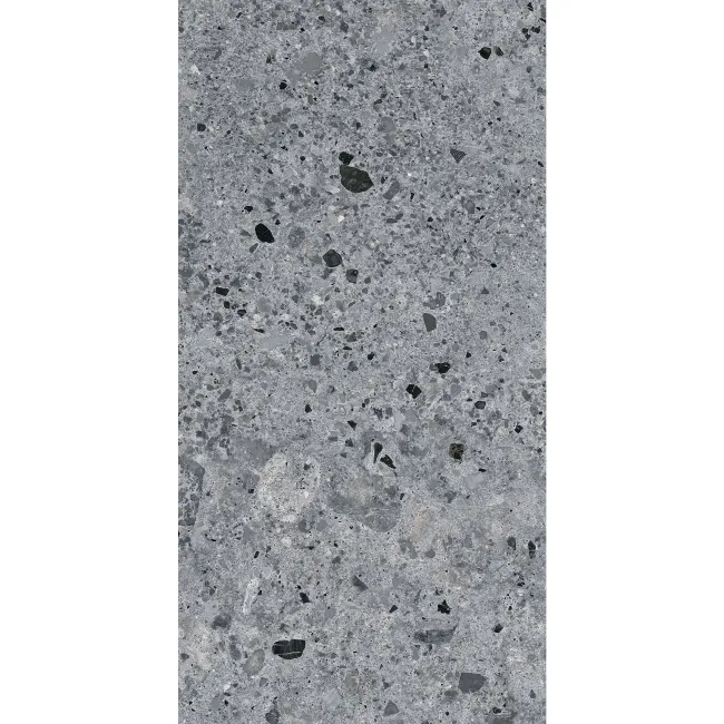 Jaya Graphite Terrazzo Effect Matt Porcelain Wall and Floor Tile
