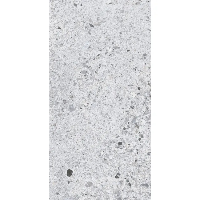 Jaya Grey Terrazzo Effect Matt Porcelain Wall and Floor Tile