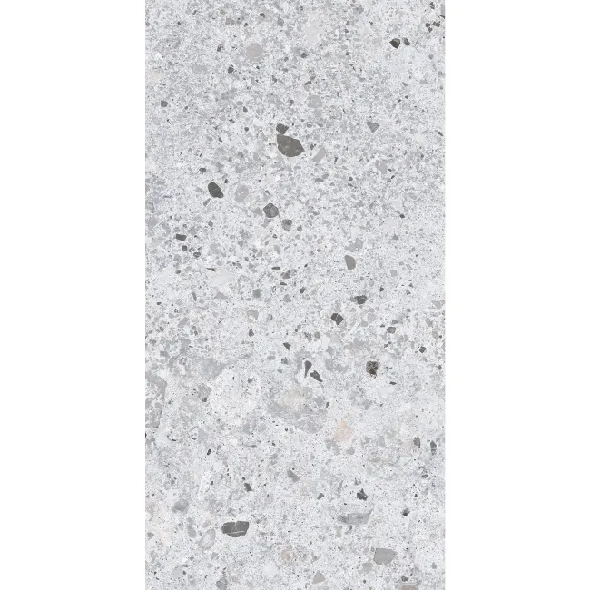 Jaya Grey Terrazzo Effect Matt Porcelain Wall and Floor Tile