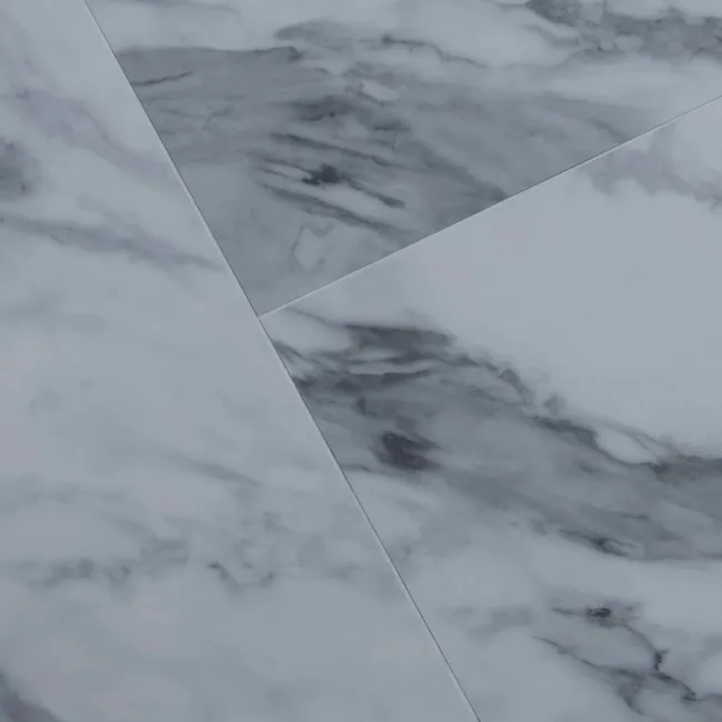 Marble Deluxe White Grouted Tile Effect Luxury Click Vinyl Flooring 5.5mm