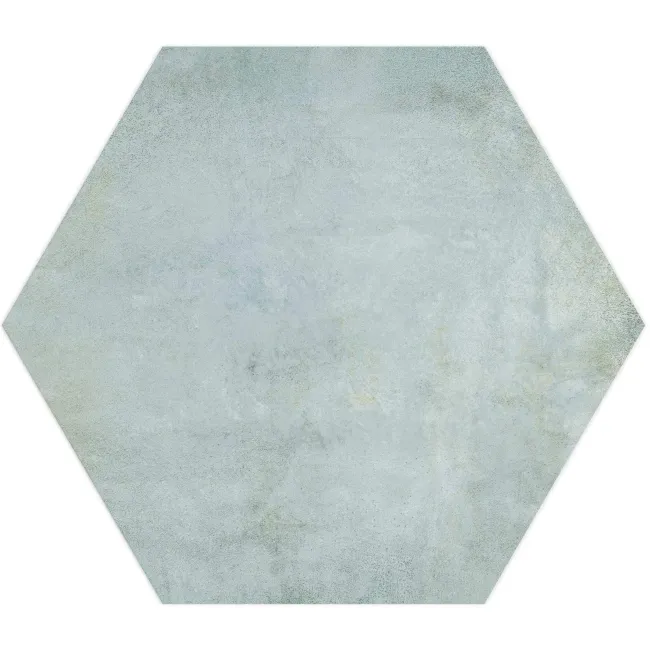 Oasis Aquamarine Hexagon Matt Porcelain Wall and Floor Tile