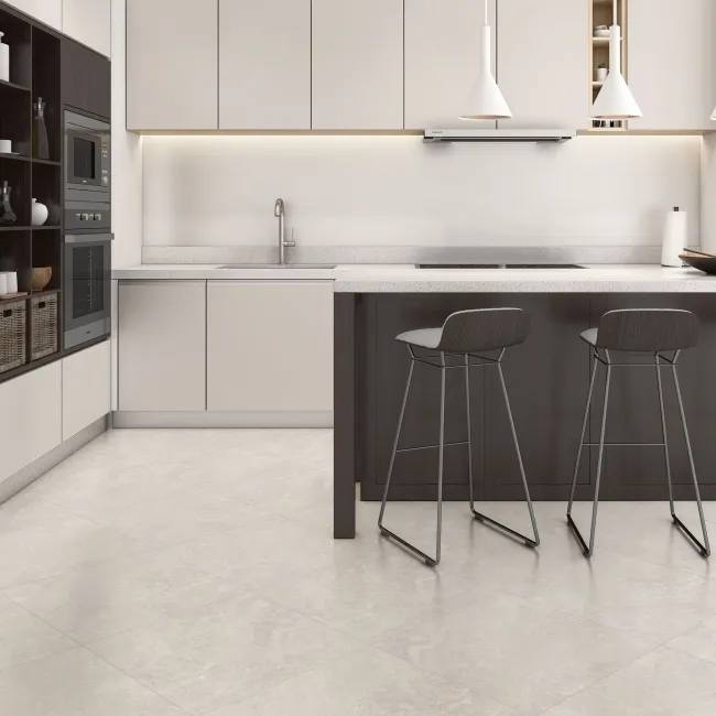 Rapolano Grey Travertine Effect Matt Ceramic Floor Tile