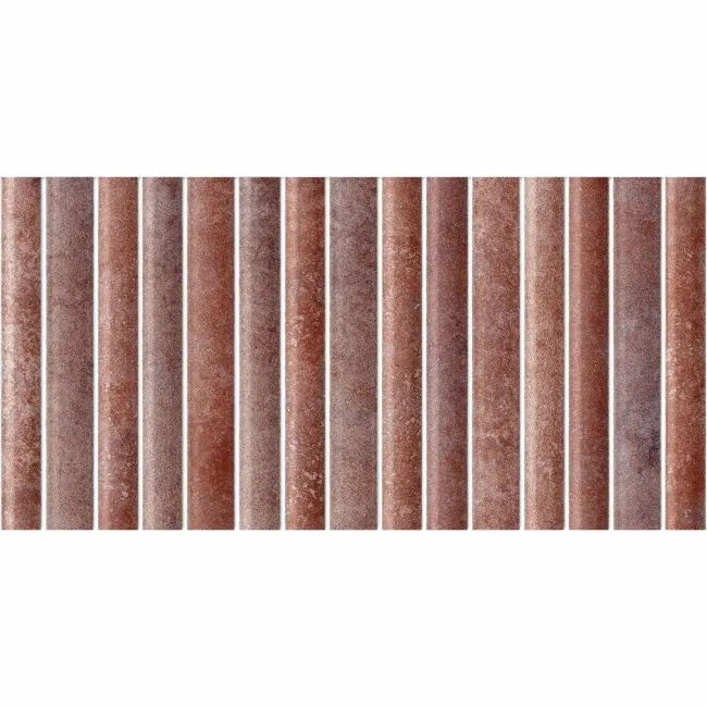 Rubik Garnet Red Kit Kat Effect Gloss Ceramic Wall Tile