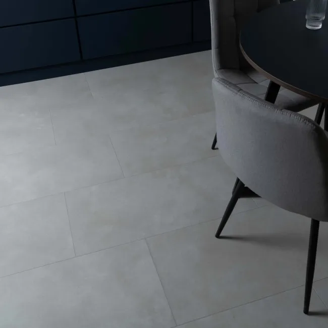 Spector Grey Concrete Tile Effect Luxury Click Vinyl Flooring 5.5mm
