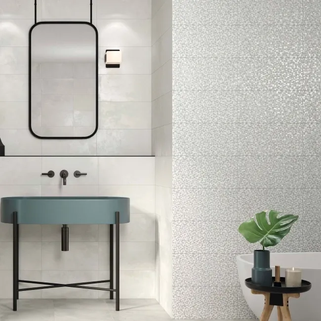 Talent White Decor Wall Tile