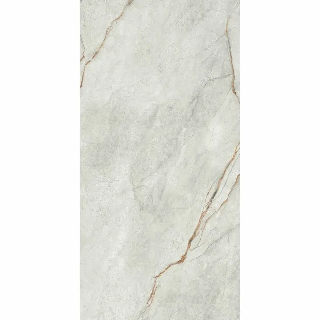 The Room Grey Marble Effect Polished Porcelain Wall and Floor Tile
