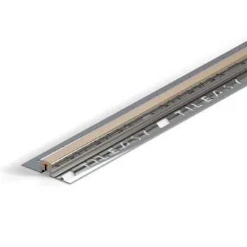 12mm Beige - Aluminium Expansion Joint - 2.4m