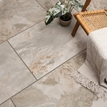 Slate Way Beige Matt Porcelain Outdoor Slab