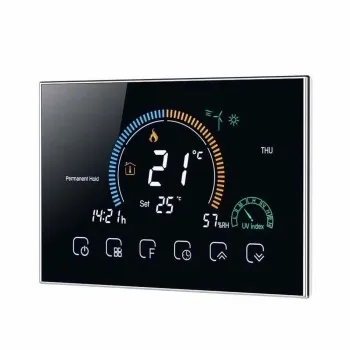 Warmtoes Programmable Wifi Pro Touchscreen Thermostat - Black