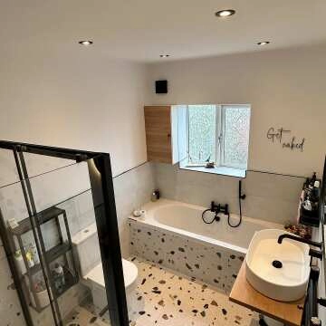 Trend White Terrazzo Multicolour Wall and Floor Tile