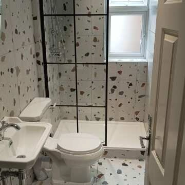 Trend White Terrazzo Multicolour Wall and Floor Tile