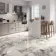 Detroit White Marble Effect Polished Porcelain Floor Tile