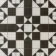 Devon Black & White Victorian Patterned Matt Ceramic Floor Tile