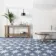 Supernova Star Blue Patterned Matt Vitrified Ceramic Floor Tile