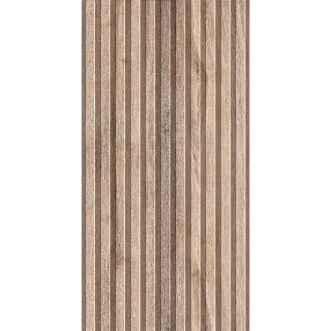 Dakaris Golden Slatted Wood Effect Matt Porcelain Tile