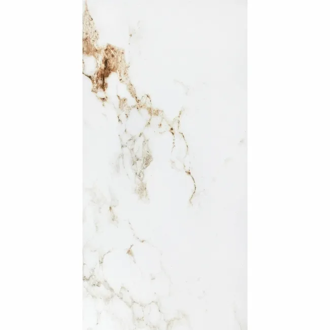 Barnaby White Marble Effect Matt Porcelain Wall and Floor Tile