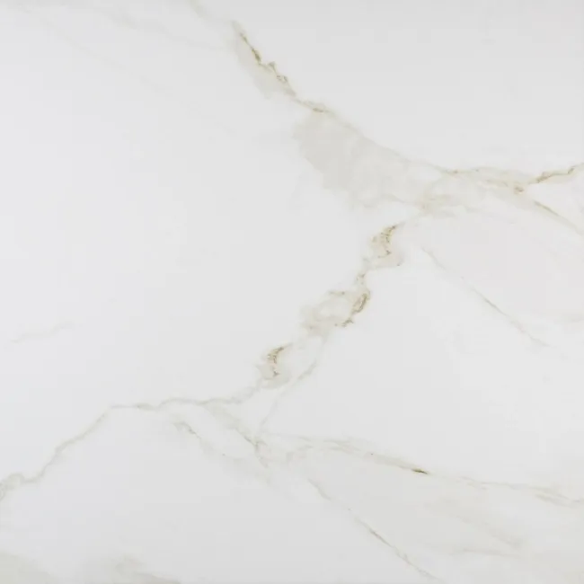 Carrara Gold Gloss Marble Effect Vitrified Ceramic Floor Tile