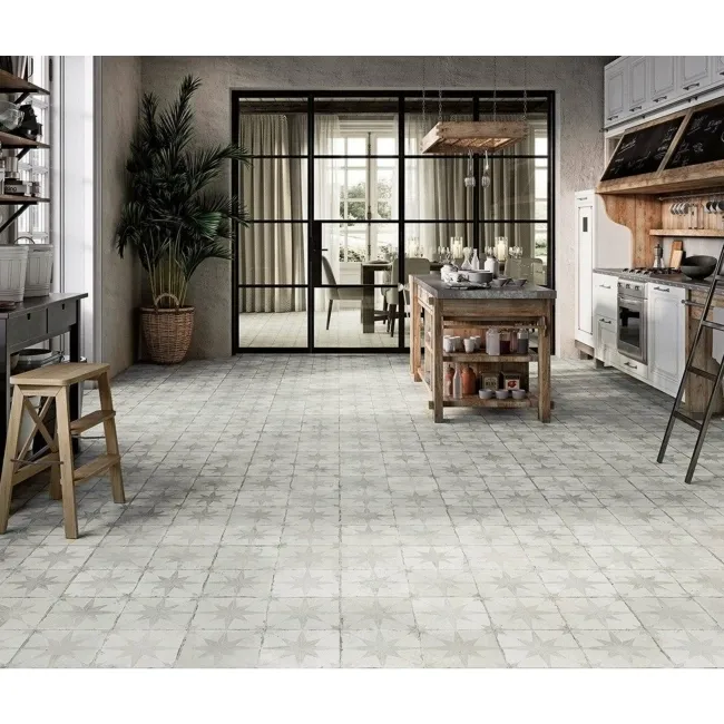 Metropolis Star Silver Wall and Floor Tiles