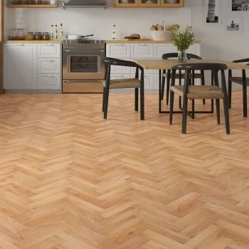 Parquet Oak Herringbone Engineered Wood 10mm Brushed & Oiled